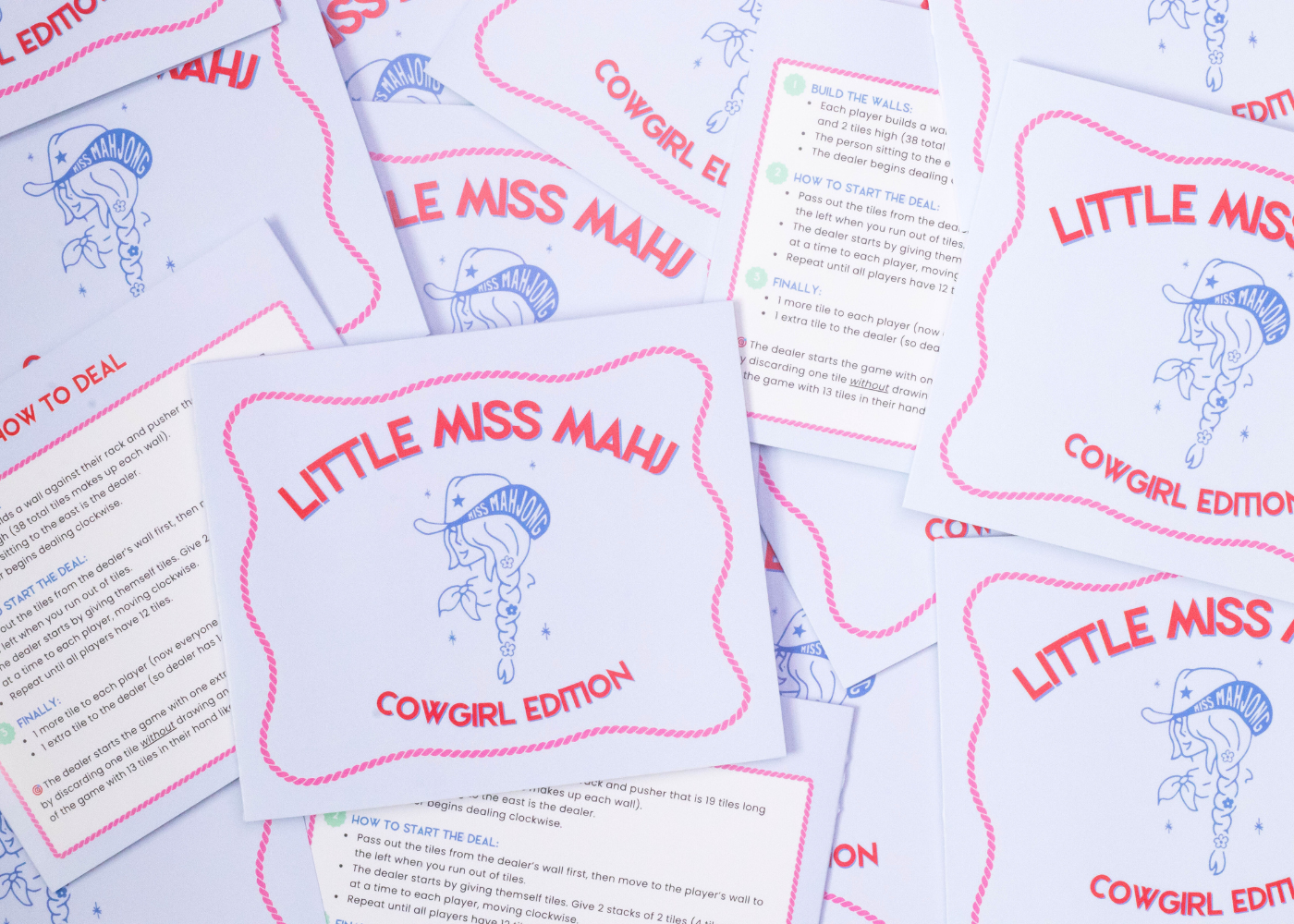 Little Miss Mahj Playing Card - Cowgirl Edition