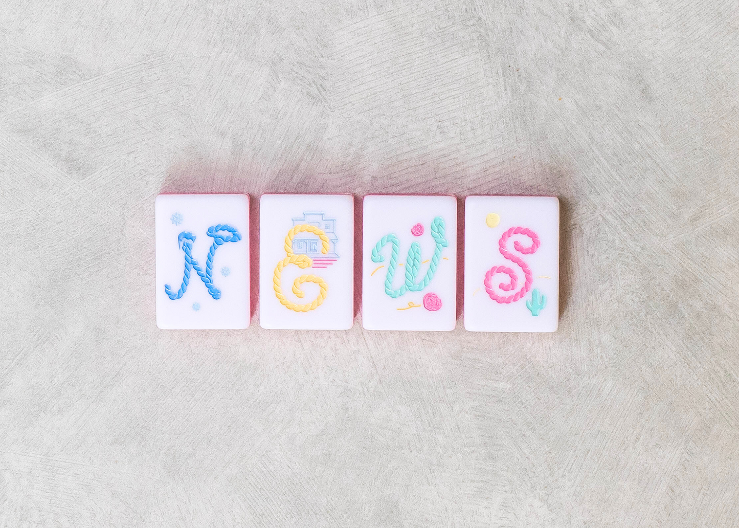 Miss Cowgirl: Mahjong Tile Set (Pre-Order)