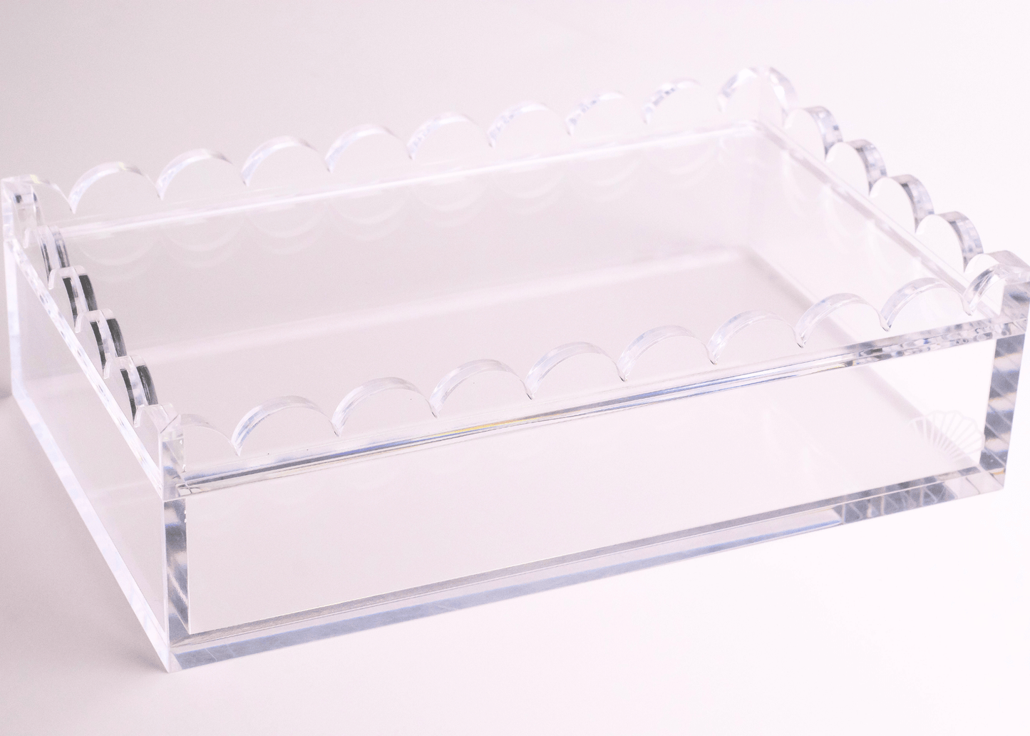 Scalloped Acrylic Box (PRE-ORDER)