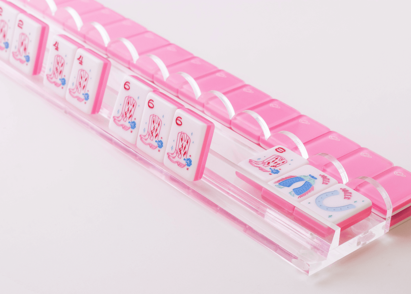 Clear Acrylic Racks with Scalloped Pusher