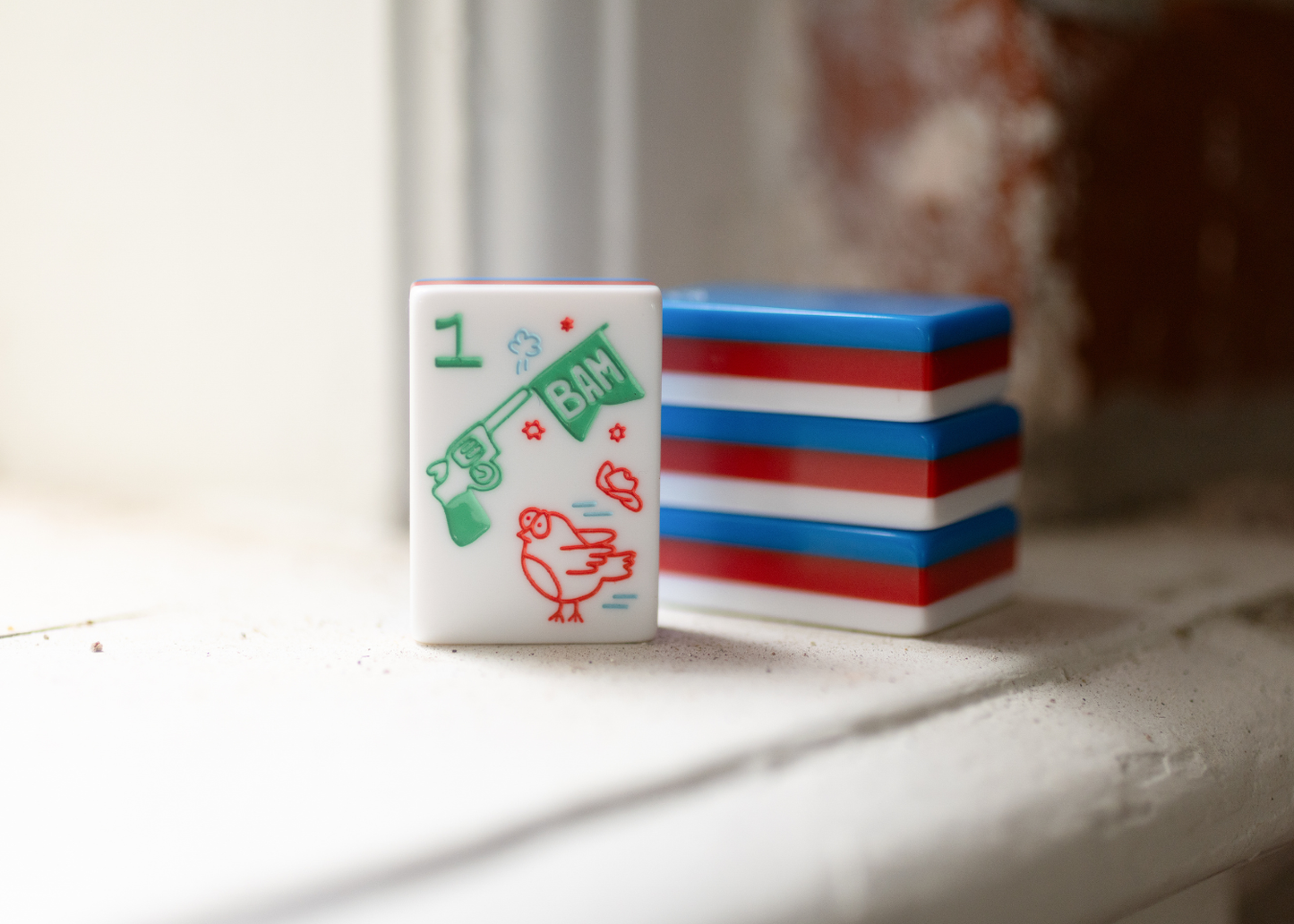 Miss Cowgirl Americana: Mahjong Tile Set