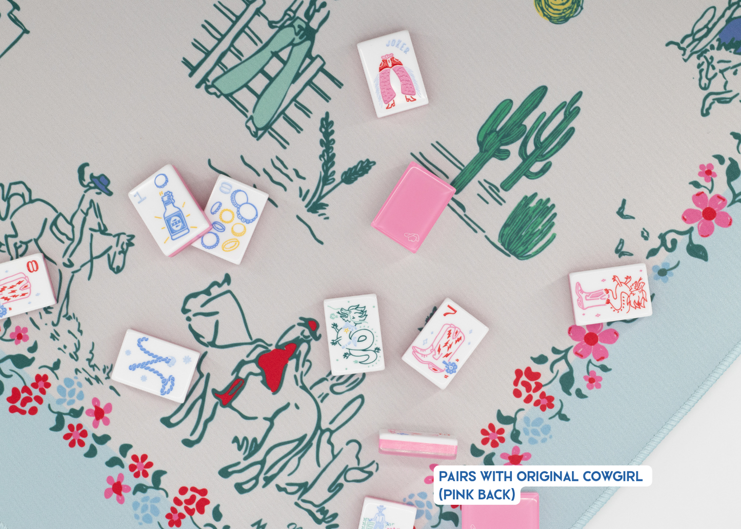 Wild West Mahjong Playing Mat