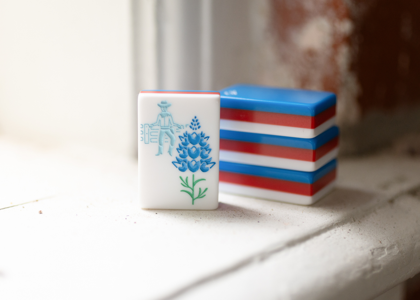 Miss Cowgirl Americana: Mahjong Tile Set