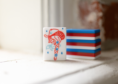 Miss Cowgirl Americana: Mahjong Tile Set