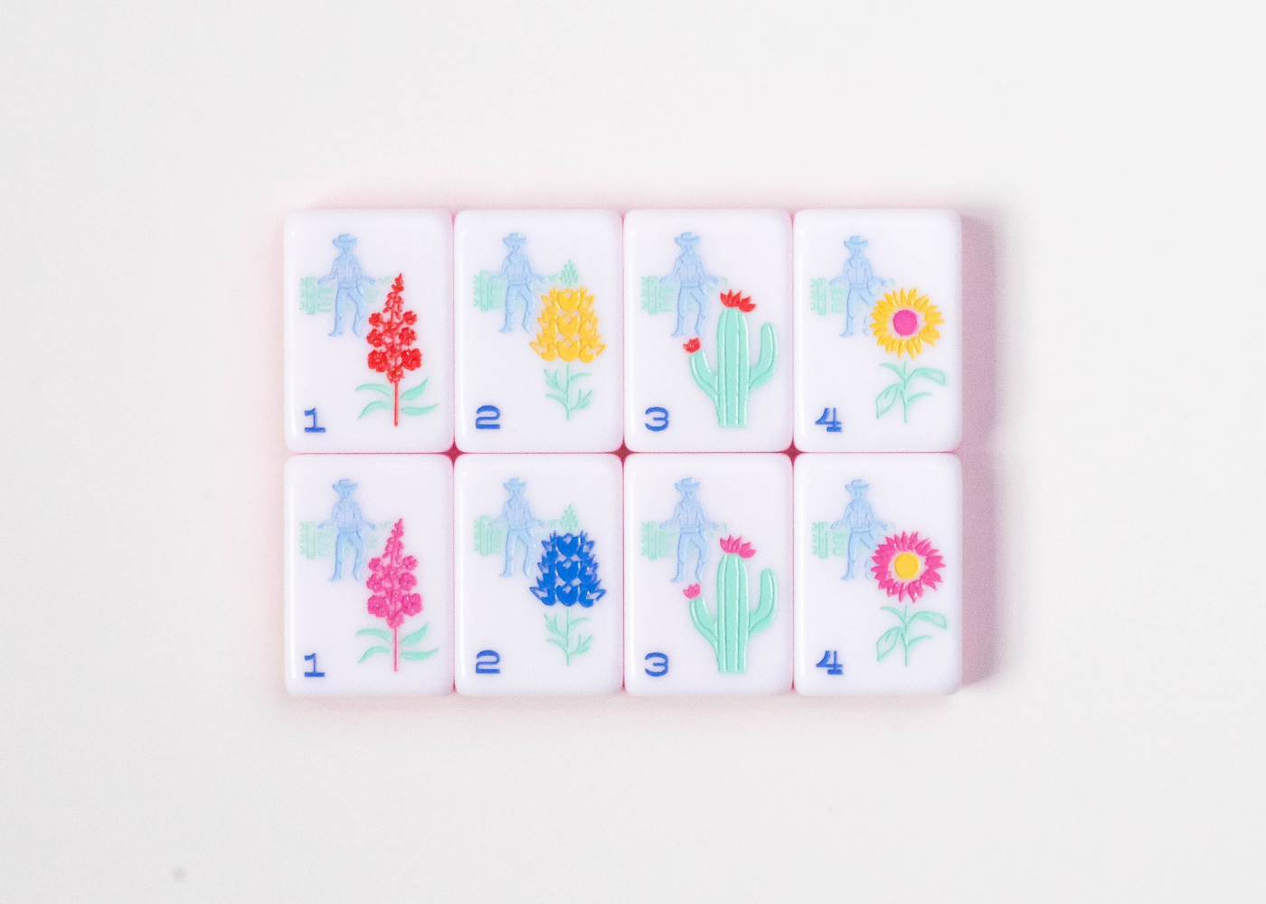 Miss Cowgirl Numbered Flower Tiles