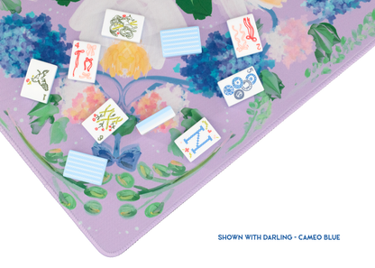 Lavender Garden Party Mahjong Playing Mat