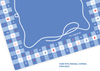 Gingham Cornflower Mahjong Playing Mat