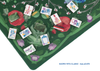 Deep Green Garden Party Mahjong Playing Mat
