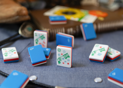 Miss Cowgirl Americana: Mahjong Tile Set