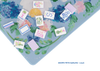 Powder Blue Garden Party Mahjong Playing Mat