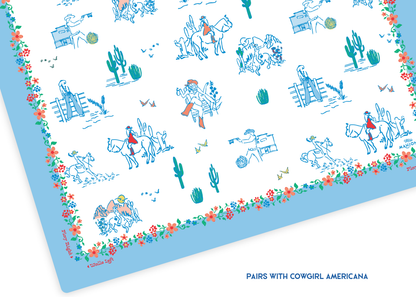 Wild West Mahjong Playing Mat