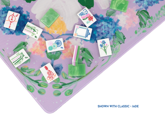 Lavender Garden Party Mahjong Playing Mat