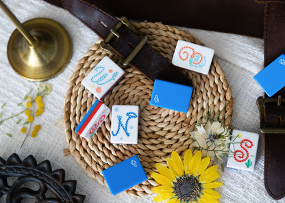 Miss Cowgirl Americana: Mahjong Tile Set