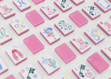 Miss Cowgirl OG Pink: Mahjong Tile Set