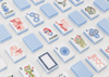 Miss Darling Cameo Blue: Mahjong Tile Set