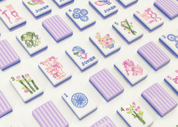 Miss Darling: Mahjong Tile Set - Lilac