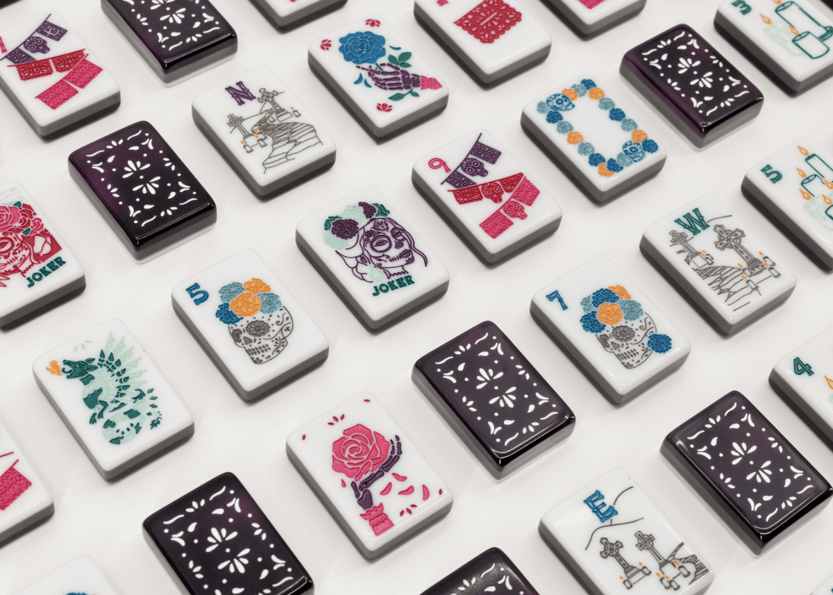 Miss Catrina: Mahjong Tile Set