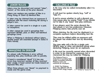 2026 American Mahjong Card – Cowgirl Cover