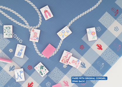 Gingham Mahjong Playing Mat