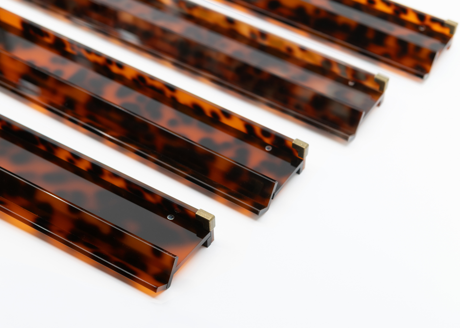 Dark Tortoise and Brass Acrylic Racks – Miss Mahjong