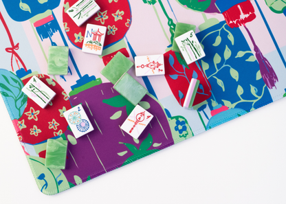 Festival Mahjong Playing Mat in Malachite [PRE-ORDER]