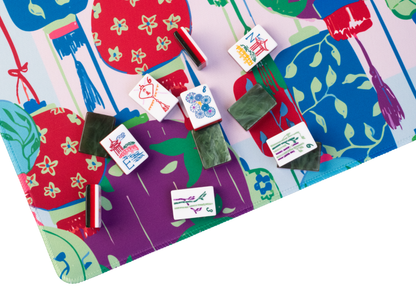 Festival Mahjong Playing Mat in Malachite [PRE-ORDER]