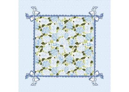 Hydrangea Mahjong Playing Mat (PRE-ORDER)