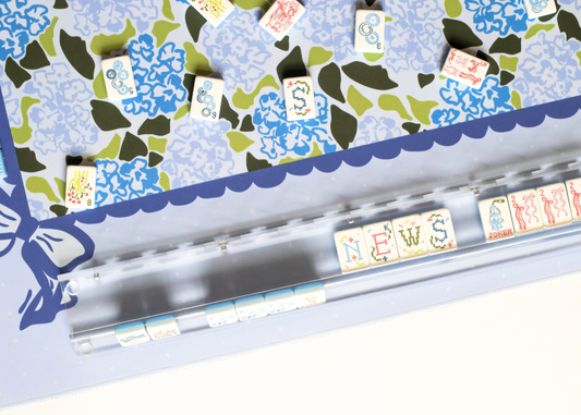 Hydrangea Mahjong Playing Mat