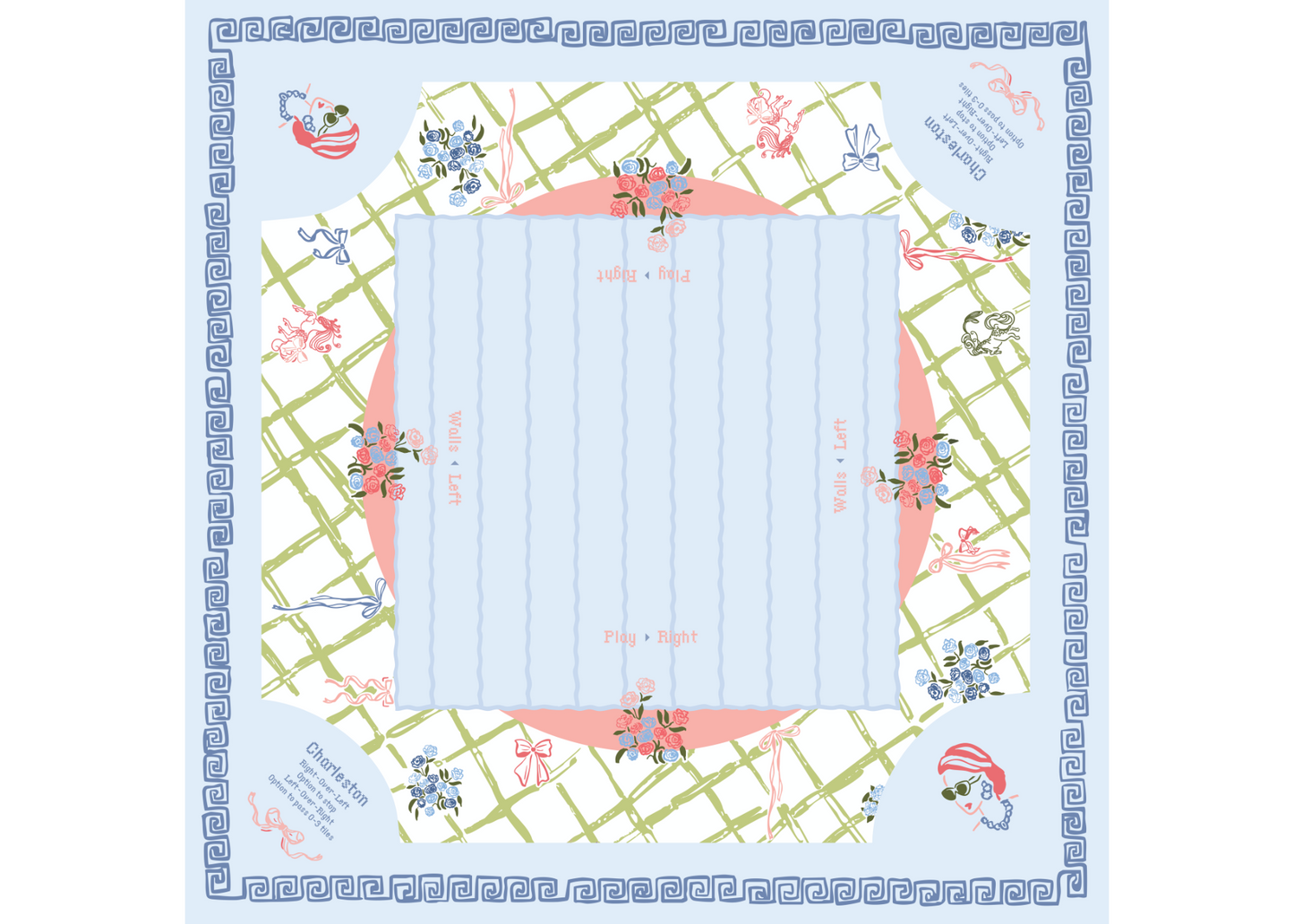 Lattice Travel Mat 21"x21"