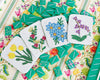 Hand-Beaded Flower Tile Coasters - Mixed Flowers