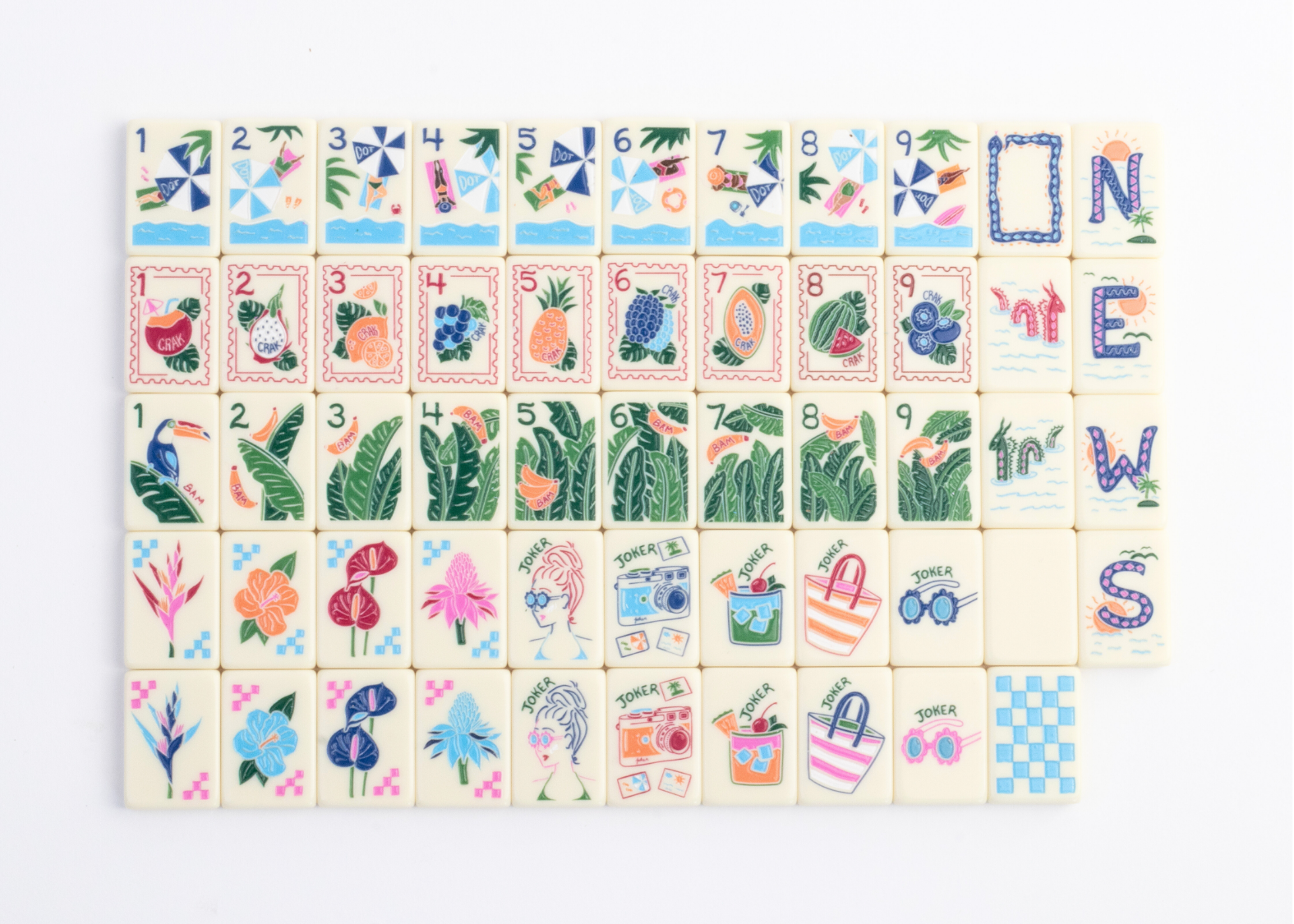 PLM Mile High Mahjong Travel Mat: Blue/Pink main image 0