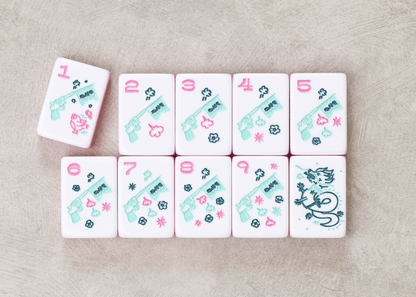 Miss Cowgirl: Mahjong Tile Set Pre-Order