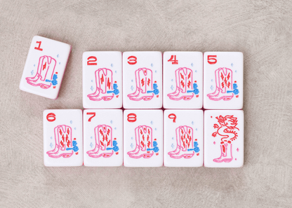 Miss Cowgirl: Mahjong Tile Set Pre-Order