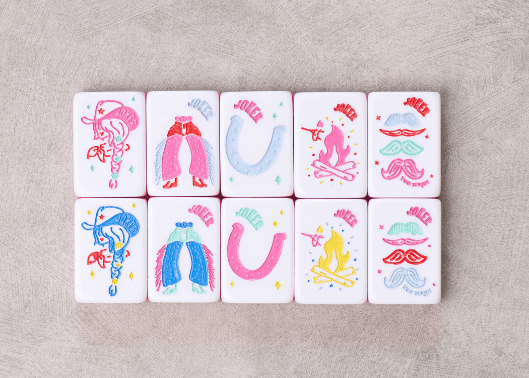 Miss Cowgirl: Mahjong Tile Set Pre-Order