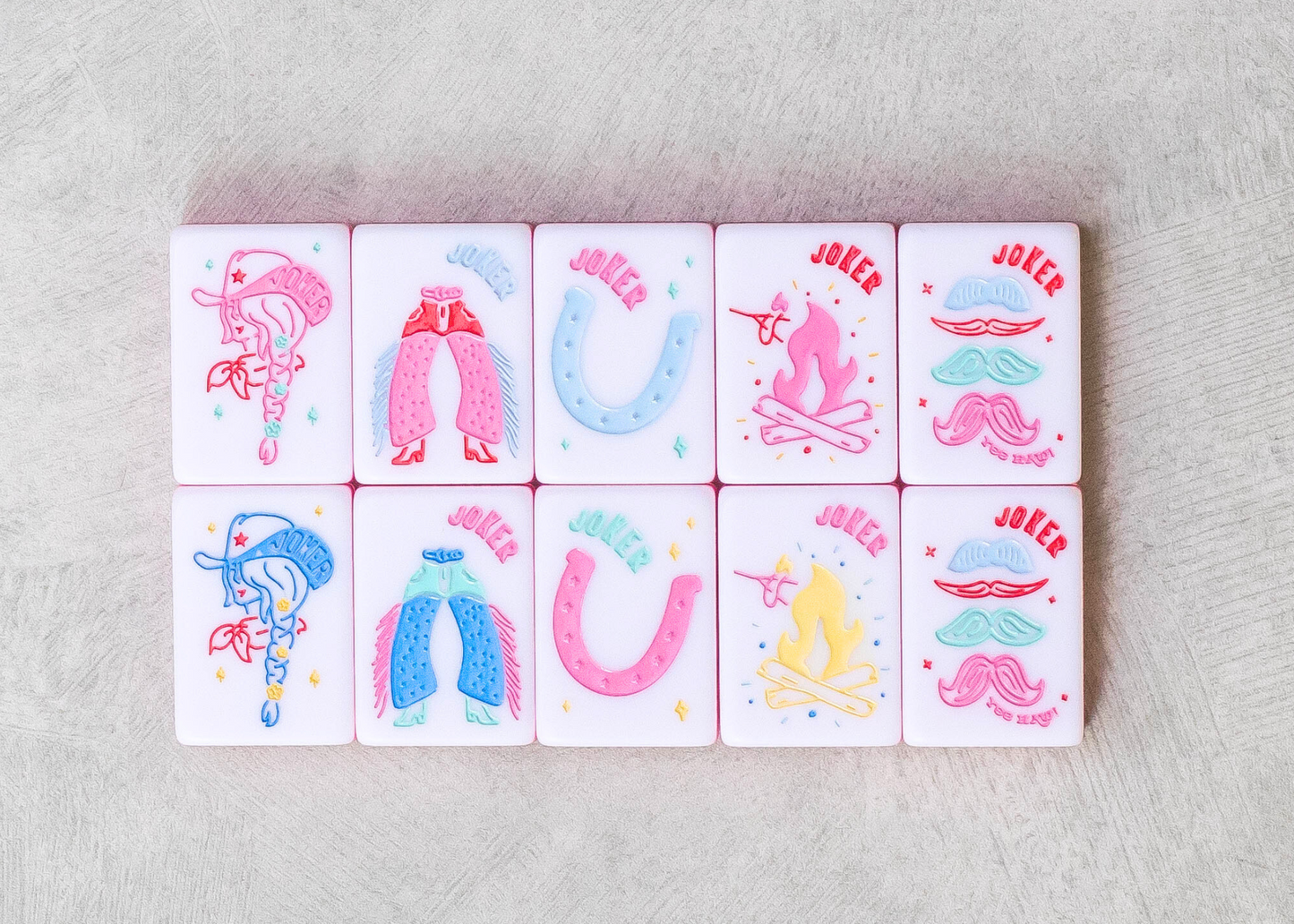 Miss Cowgirl: Mahjong Tile Set (PRE-ORDER)