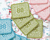 Hand-Beaded Paisley Coaster in Avocado Green
