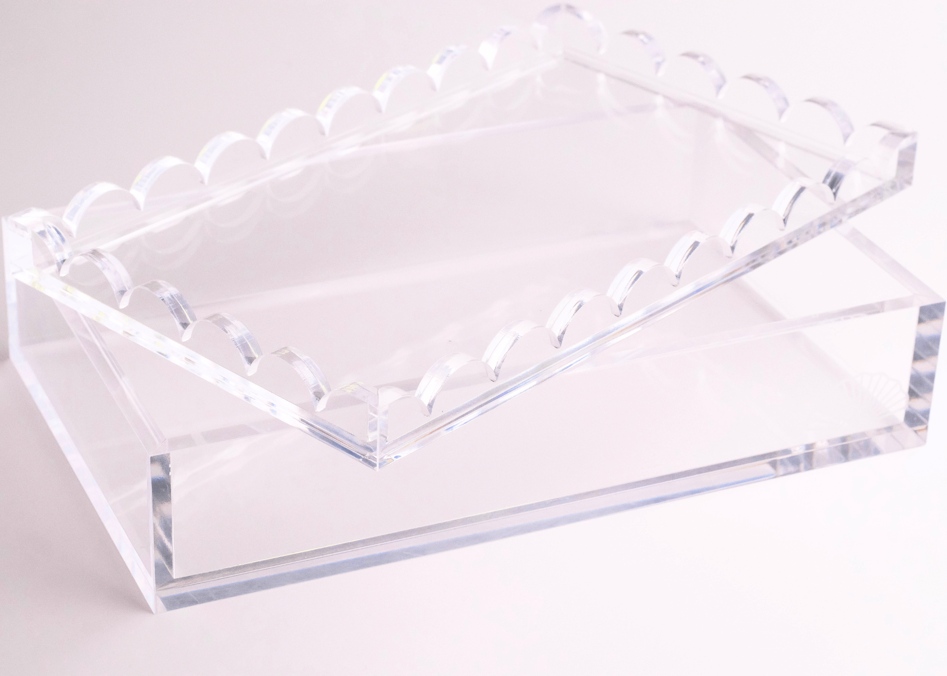 Scalloped Acrylic Box