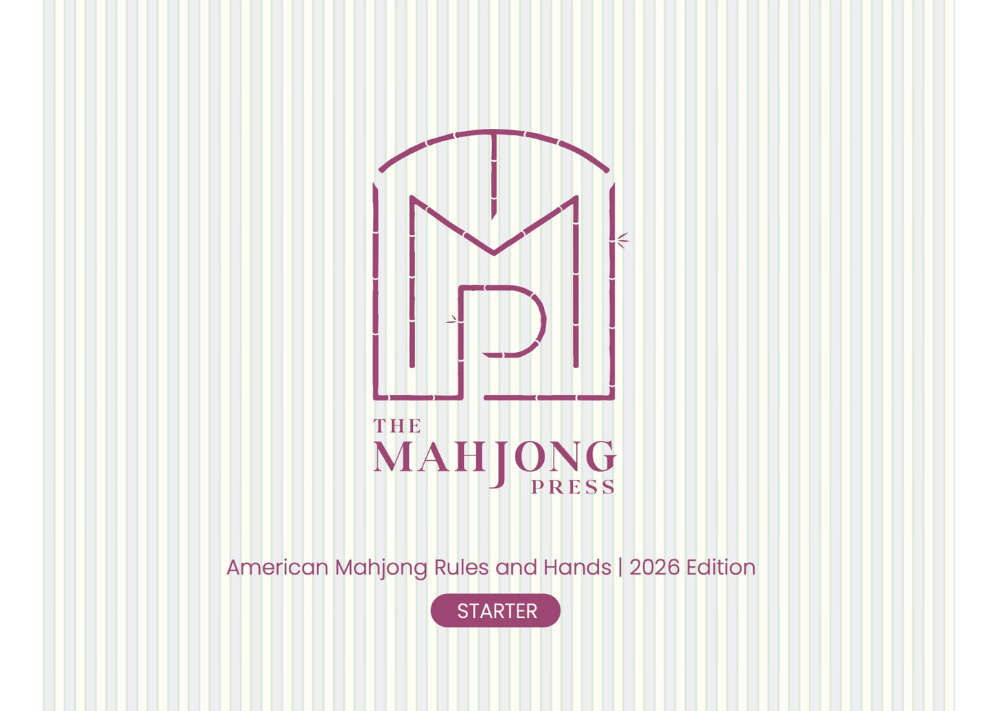 2026 American Mahjong Card – Starter Edition