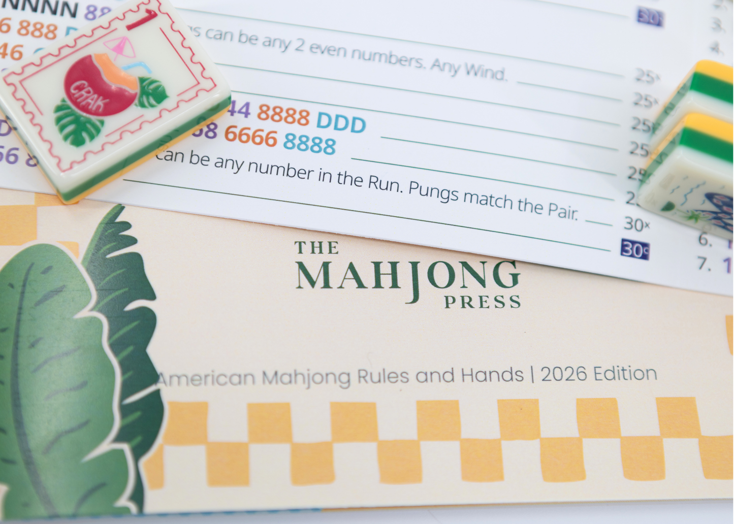2026 American Mahjong Card – Tropics Cover
