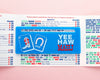 Light Blue Yee-Haw Mahj Boot + Horseshoe Tiles Mahjong Card Line Marker™